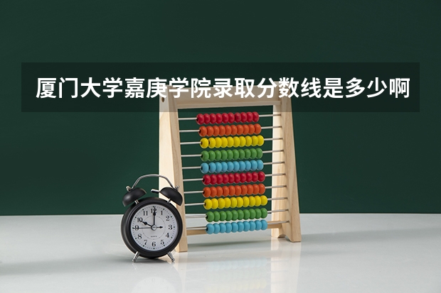 厦门大学嘉庚学院录取分数线是多少啊？