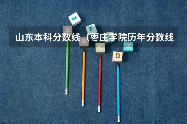山东本科分数线（枣庄学院历年分数线）