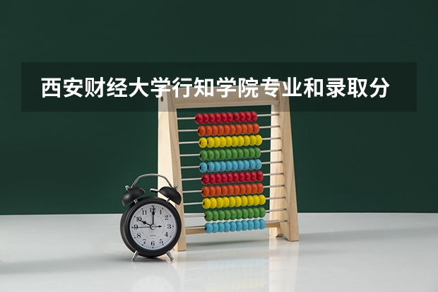  西安财经大学行知学院专业和录取分数线是多少