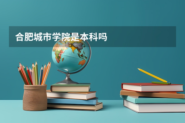 合肥城市学院是本科吗