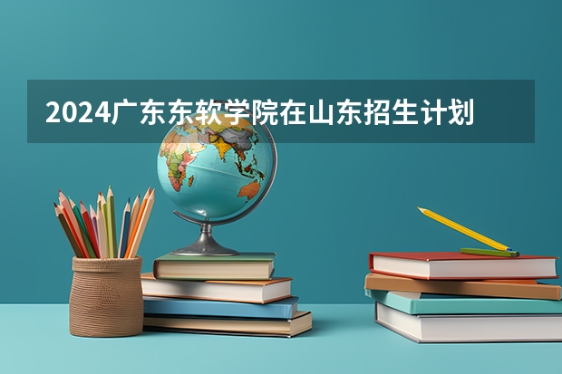 2024广东东软学院在山东招生计划 招生人数