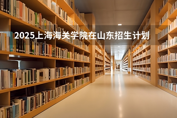 2025上海海关学院在山东招生计划 招生人数预测