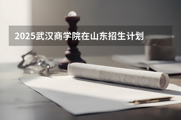 2025武汉商学院在山东招生计划 招生人数预测
